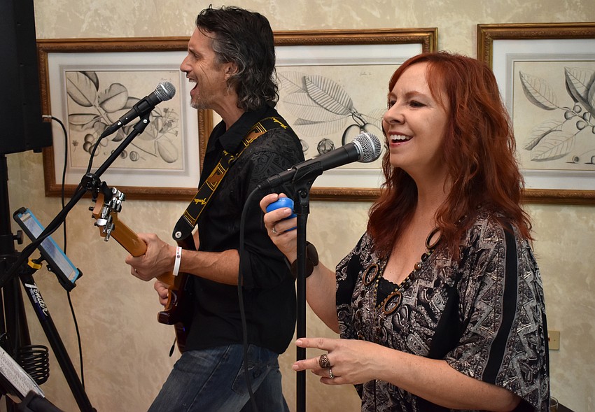 Patrick Scott and Janine Elise performed for guests at Celebrity Bartender Challenge: “Cocktails & Dreams” on Aug. 25 at The Lake Club Grande Clubhouse.
