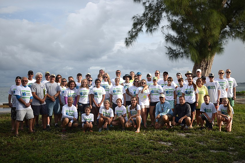 This was the first year the Scallop Search participants have had to search in the rain.