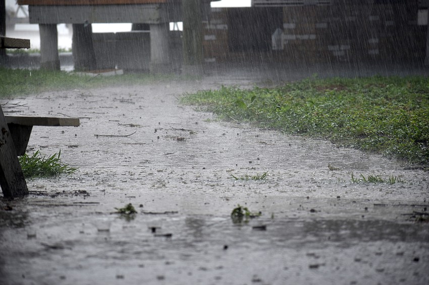 As soon as the captains steered their boats out on Sarasota Bay, a storm rolled in.