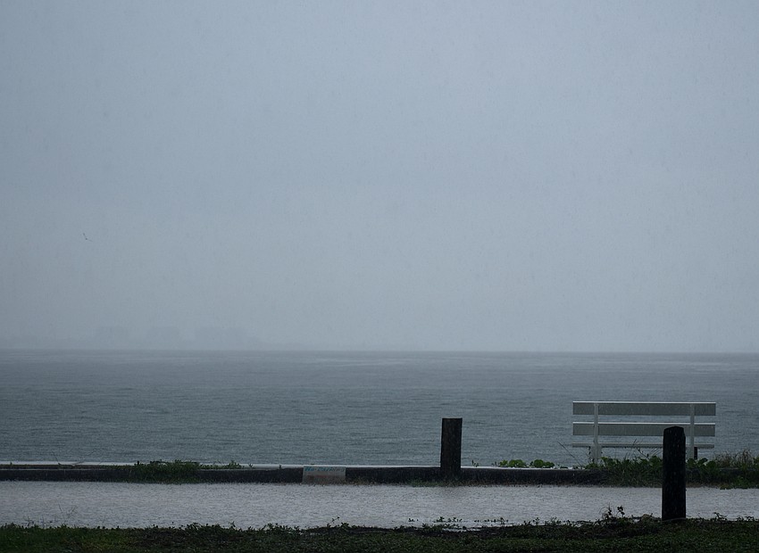 Because of the storm, visibility was poor for divers.