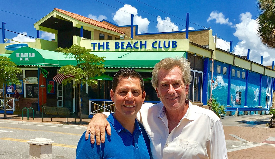 Business partners Mike Granthon and Chris Brown took over The Beach Club in 2006. Courtesy photo