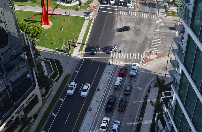 By the end of the year, changes will include a third northbound lane on U.S. 41, a third left-turn lane from eastbound Gulfstream onto U.S. 41 and a pedestrian crosswalk signal.
