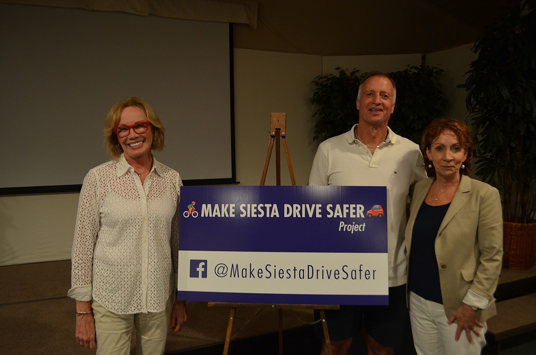 Make Siesta Drive Safer co-chairs Dee Reams, Pat Wulf and Shirley Wulf are pleased with the progress they&#39;ve made so far and hope community support will lead to more changes.