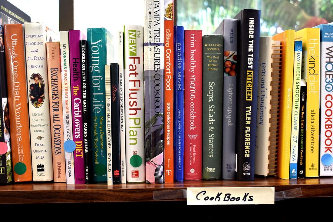 The library now has a collection of about 90 cookbooks.