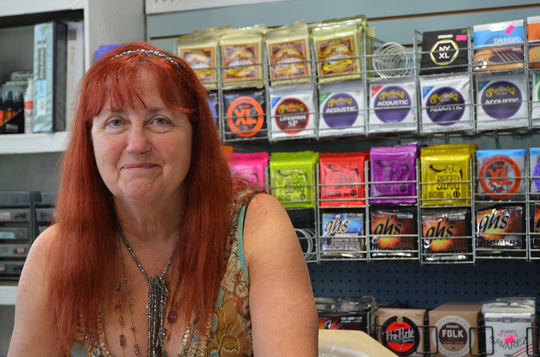 Gwen Fogt, owner of Fogtâ€™s Gulf Coast Music Center, says her store has become a hub for area musicians.