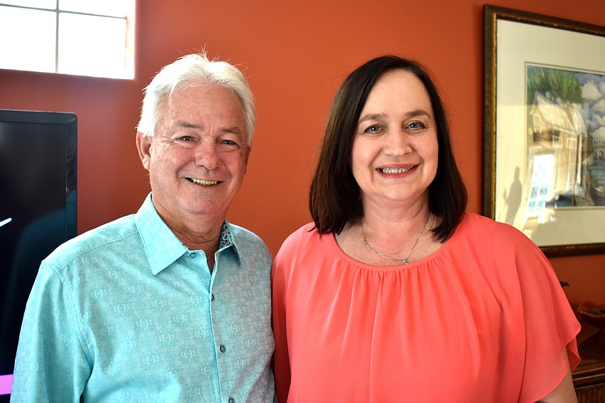 Commissioner Jim Brown and Asima Palmer