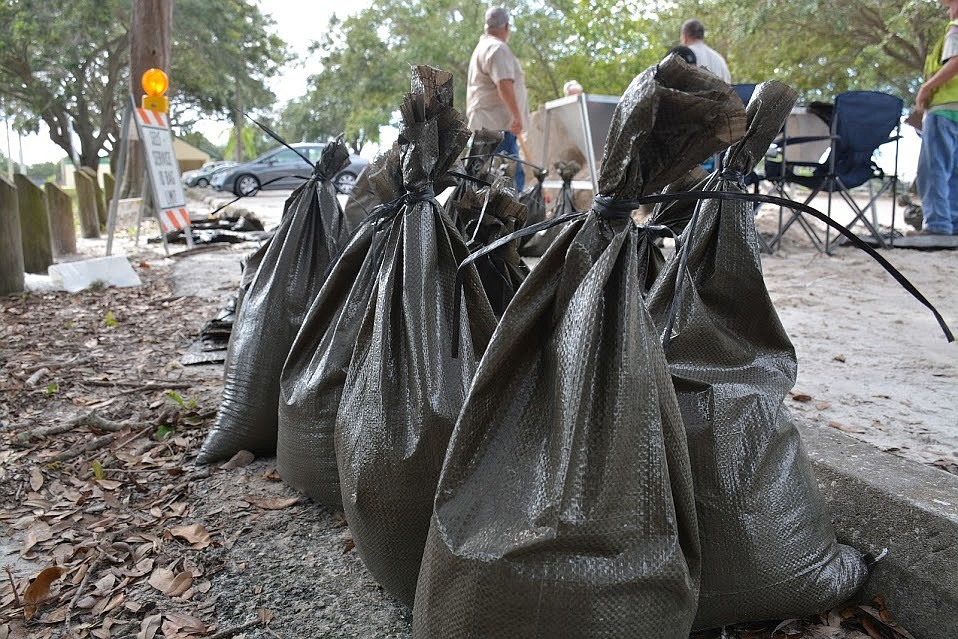 Sandbags will be available today at Lakewood Ranch Park. File photo.