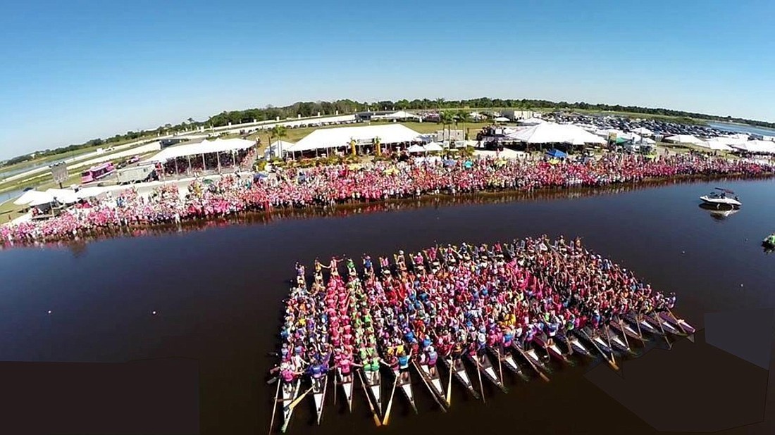 Nathan Benderson Park hosts the IBCPC Dragon Boat Festival in October 2014. Courtesy image.