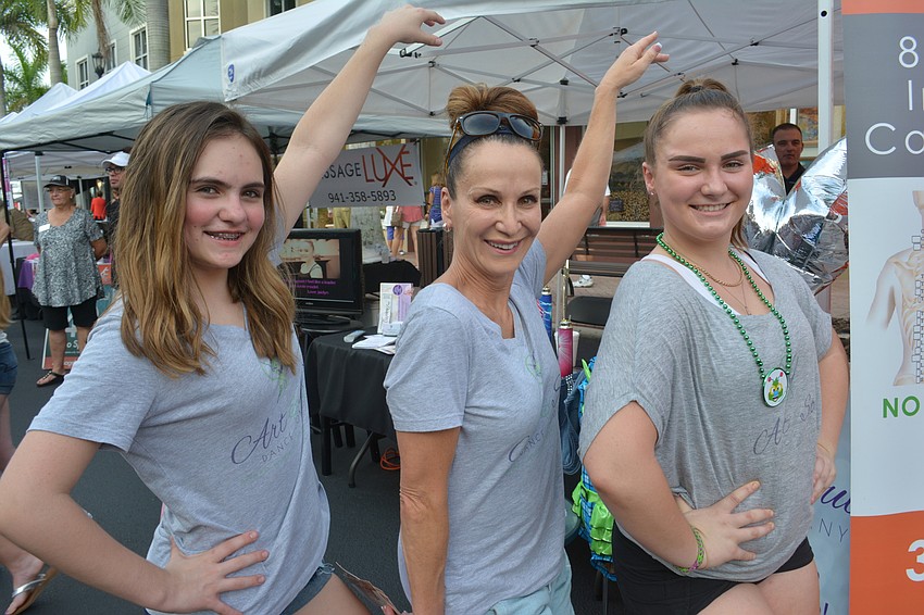 Dancer Hanna Wahlers, owner Alana Turner and dancer Kiki Barnes strike a pose for the new business Art & Soul Dance Company.