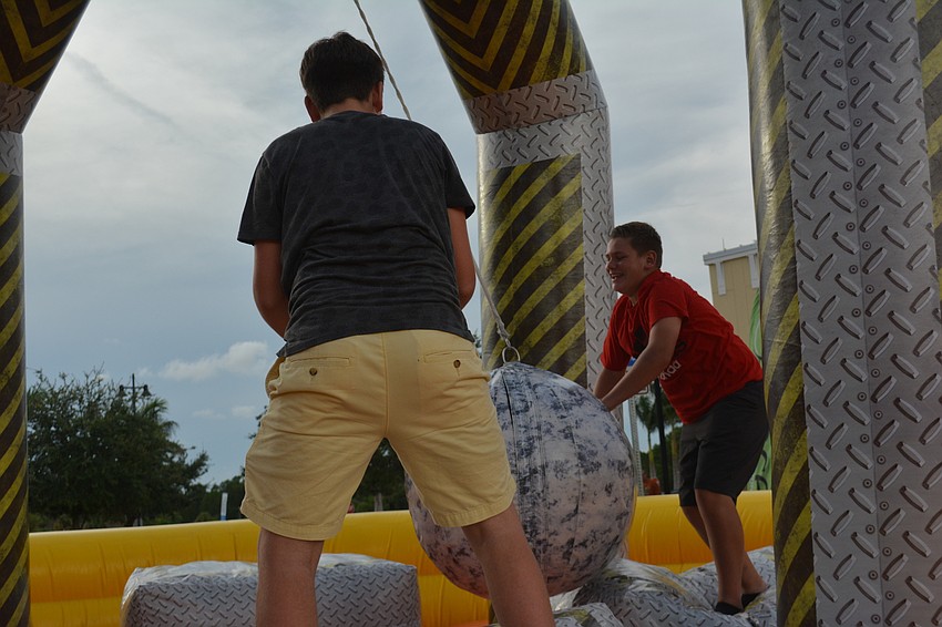 Lakewood Ranch's Colby Orzel and Chase Orzel have a ball at Music on Main.