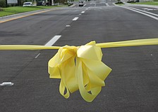 After the ribbon was cut, the Lorraine Road extension was opened to traffic at 2 p.m. Sept. 6.