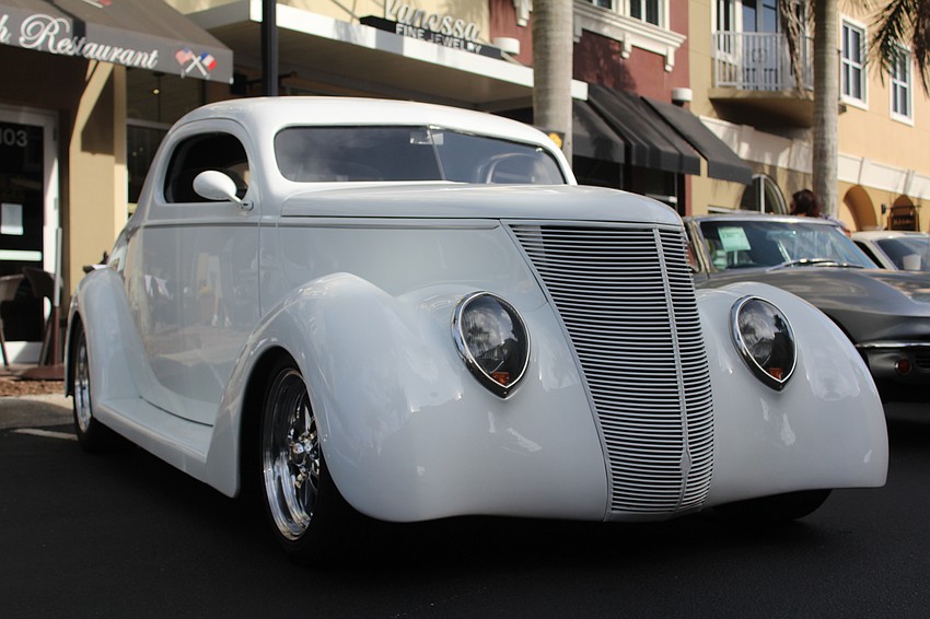 A 1937 Ford sits on Main Street at Lakewood Ranch for the 