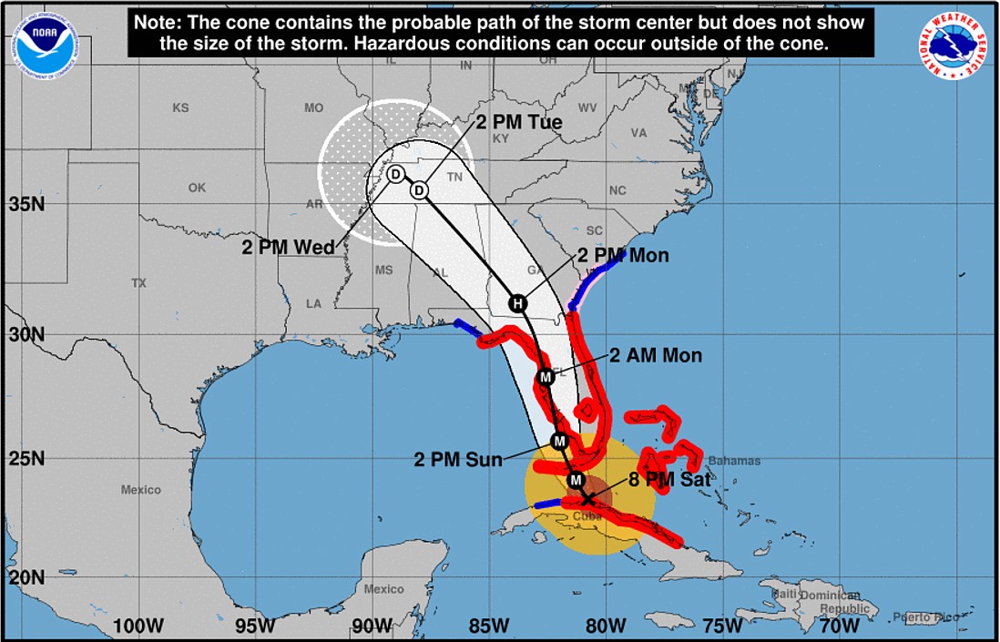 Hurricane Irma is scheduled to pass over Sarasota this weekend.