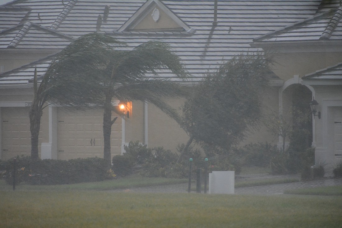 Hurricane Irma pounded Lakewood Ranch on Sunday night as a Category 2 hurricane.