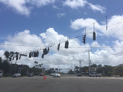 Power outages after Hurricane Irma left almost all of the county&#39;s traffic lights not working. On Tuesday afternoon, just under half were still not fixed.