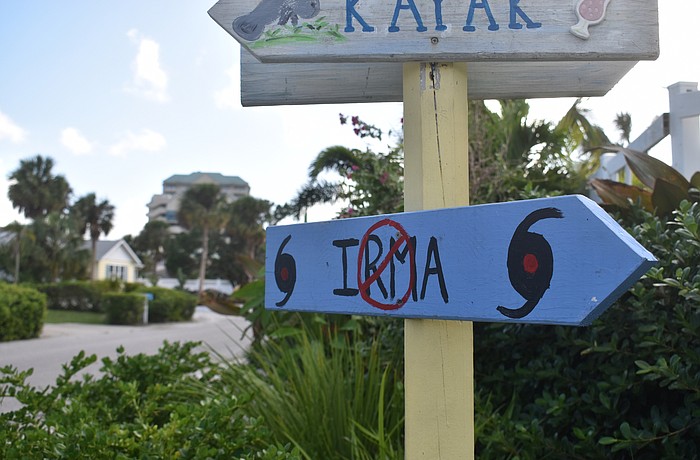 Some Lido Key residents got clever with their reaction to Hurricane Irma.