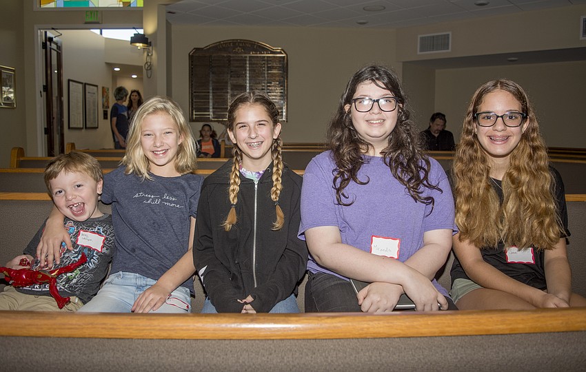 Benny Labinger, Lily Labinger, Aliyah Anderson, Miranda Lauber and Josie Liederman