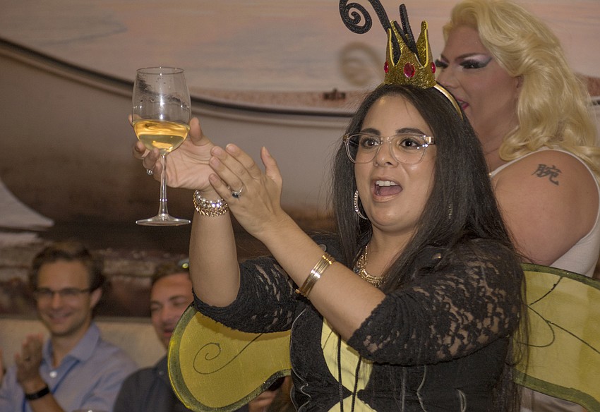 Gabriela Berrios acted as the event's refer-bee, ushering off contestants after they failed to spell a word.