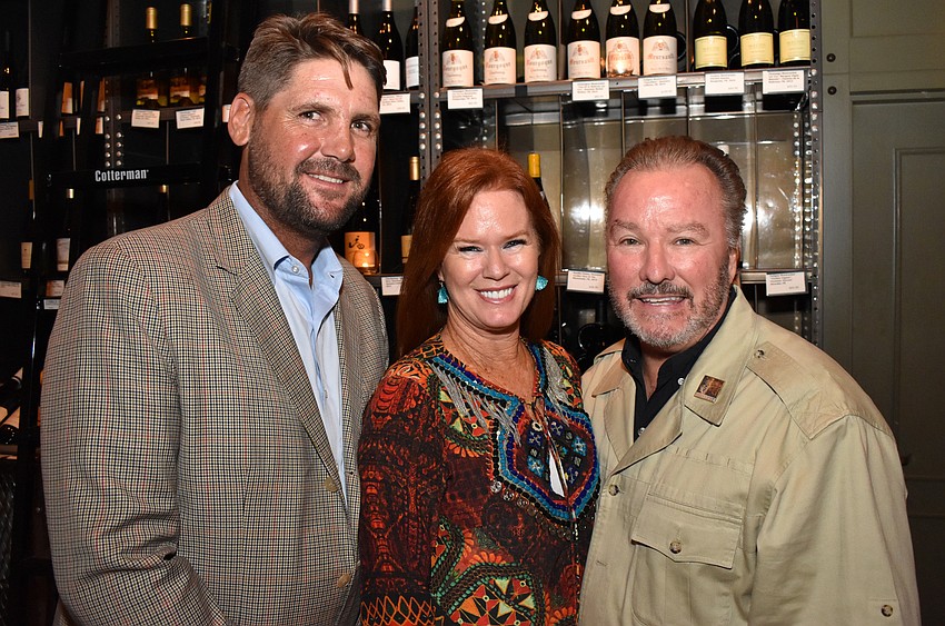 Co-Owner of Admiral Travel International Ryan Hilton with hosts Terri and Michael Klauber