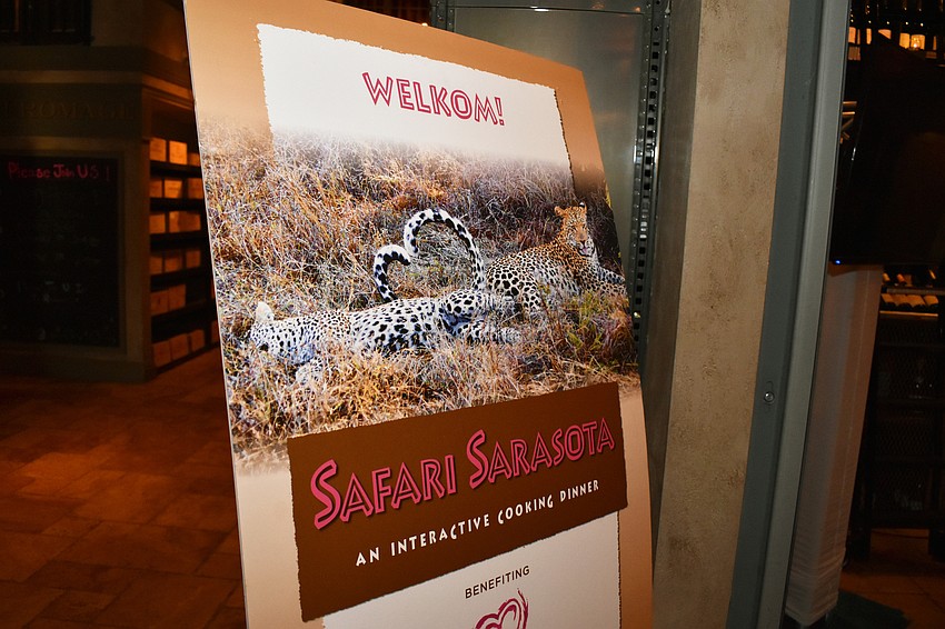 Terri Klauber encouraged guests to mark their calendars for her Safari Sarasota event on Nov. 2, which will benefit All Hearts Fund.