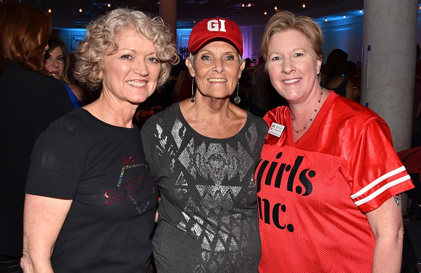 Sherry Watts, Carol Willis and Girls Inc. of Sarasota County Executive Director Angie Stringer