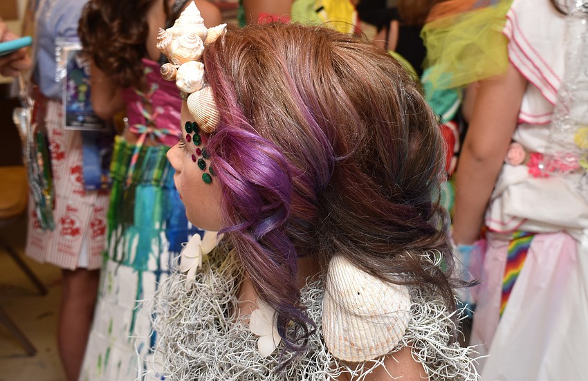 Shiloh Thornton gets ready to line up before the iconcept jr. fashion show on Sept. 24 at Art Center Sarasota.