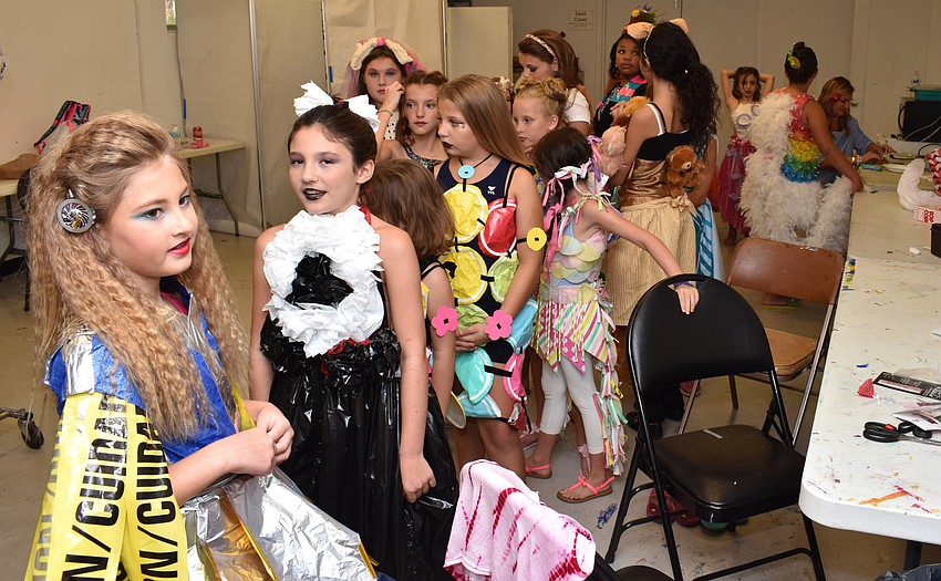 Participants line up before the iconcept jr. fashion show on Sept. 24 at Art Center Sarasota.