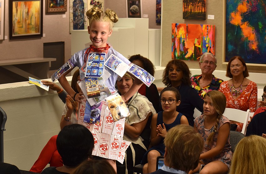 Lucy Treibly poses for the cameras during the iconcept jr. fashion show on Sept. 24 at Art Center Sarasota.