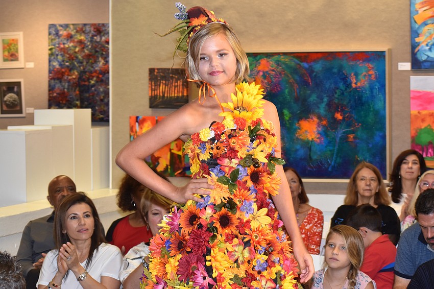 Lisette Lint hits a pose during the iconcept jr. fashion show on Sept. 24 at Art Center Sarasota.