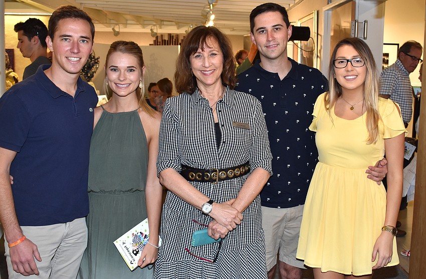 Jordan Berger, Kara Zeller, organizer Lisa Berger, Michael Berger and Vanessa Evert