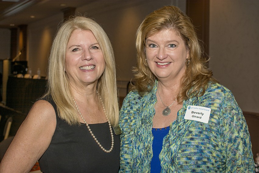 All Faiths Food Bank CEO Sandra Frank and Beverly Girard