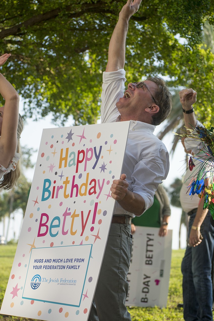 Jeremy Lisitza wishes Betty Schoenbaum a happy birthday.