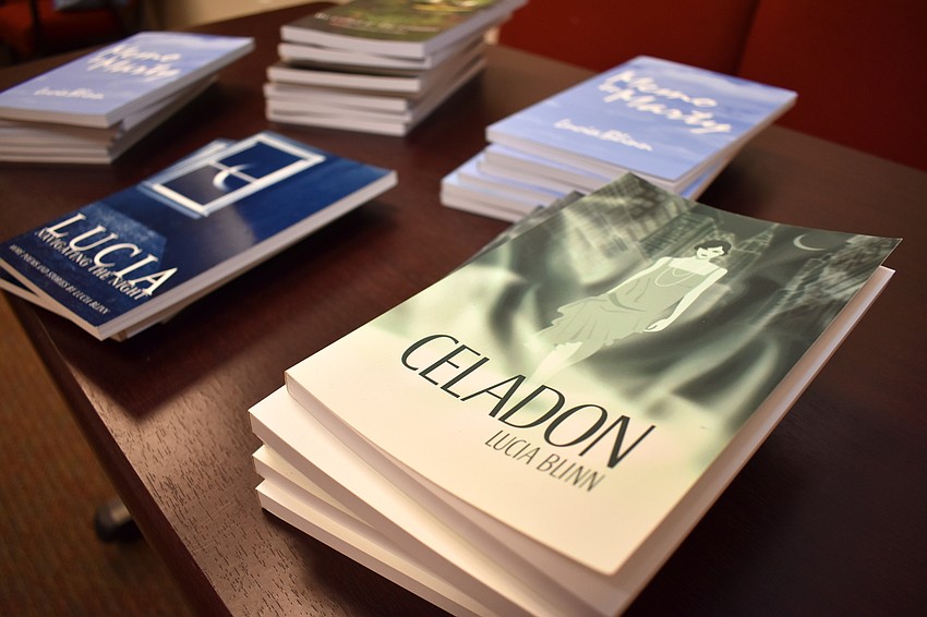 Speaker Lucia Blinn is the author of several books, a few of which she read from at the Salon Series lecture on Sept. 28 at Designing Women Boutique.