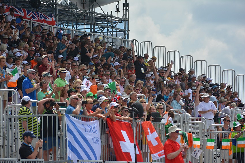 The grandstand was packed for the finals matches on Friday and will be again both Saturday and Sunday as the competition continues at Nathan Benderson Park.