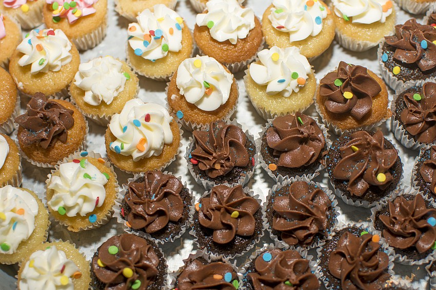 Patrons sampled desserts from Five-O Donut Co.