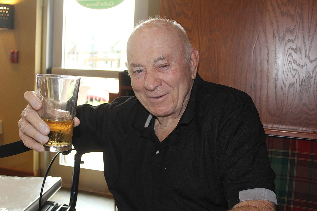 Lakewood Ranch&#39;s Mickey Quinn enjoys a beer at MacAllister&#39;s Grill & Tavern.