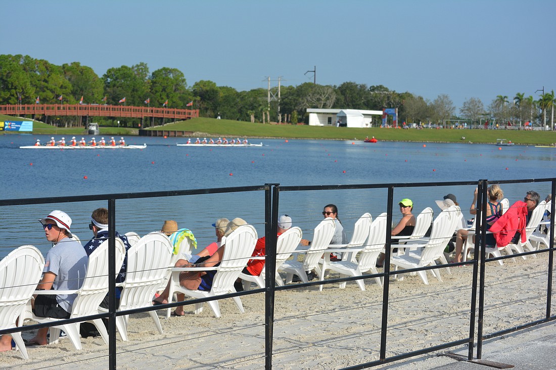 Every aspect of the 2017 World Rowing Championships seemed to be well planned, including the beach seating.