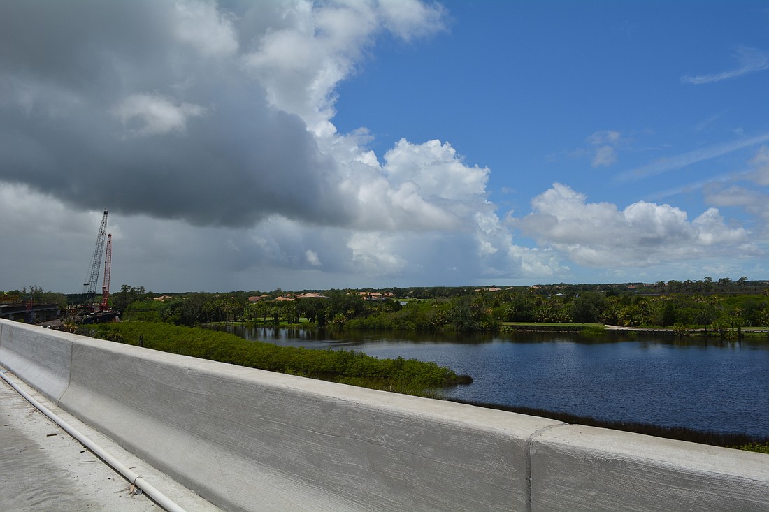 The Fort Hamer Bridge last was scheduled to open Sept. 23, but was delayed because of Hurricane Irma. File photo.