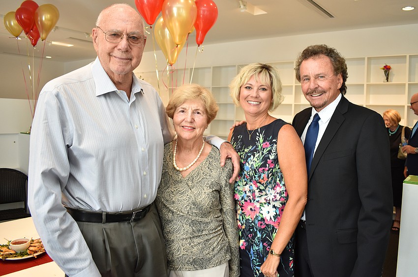 Arnold Simonsen and Ronda Montminy with Managing Director Rebecca Hopkins and Artistic Director and CEO Richard Hopkins