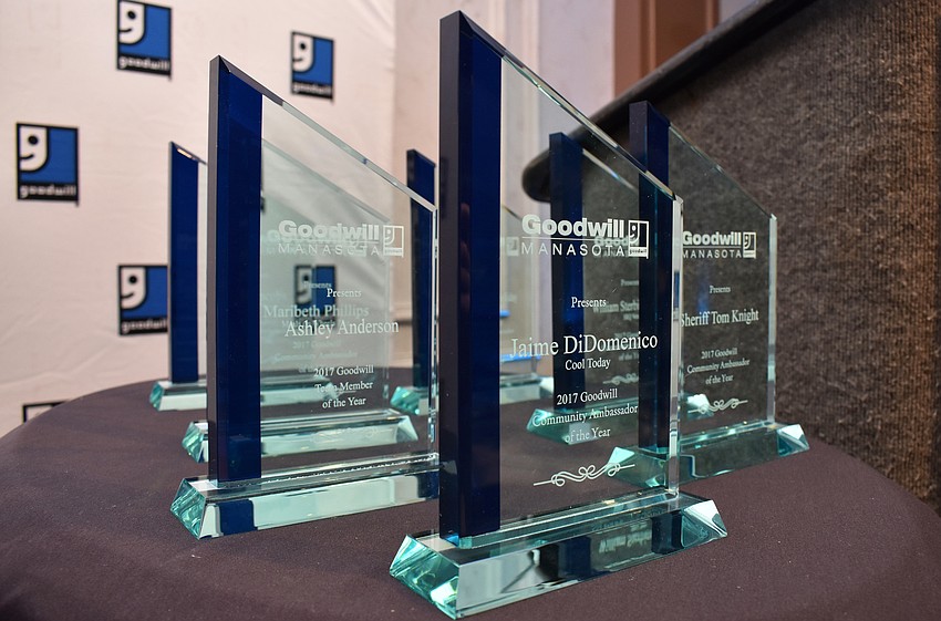 Goodwill Manasota handed out eight awards at its 2017 Community Ambassador of the Year Awards Dinner on Oct. 5 at Michael’s On East.