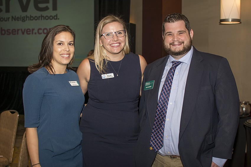 Hellen Osorio, Ella Lewis and Dan Harris