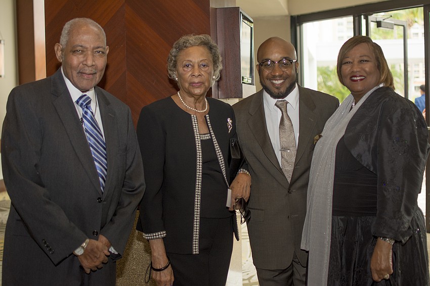Walter L. Brown, Dannie Brown, Edward James III and Helen James