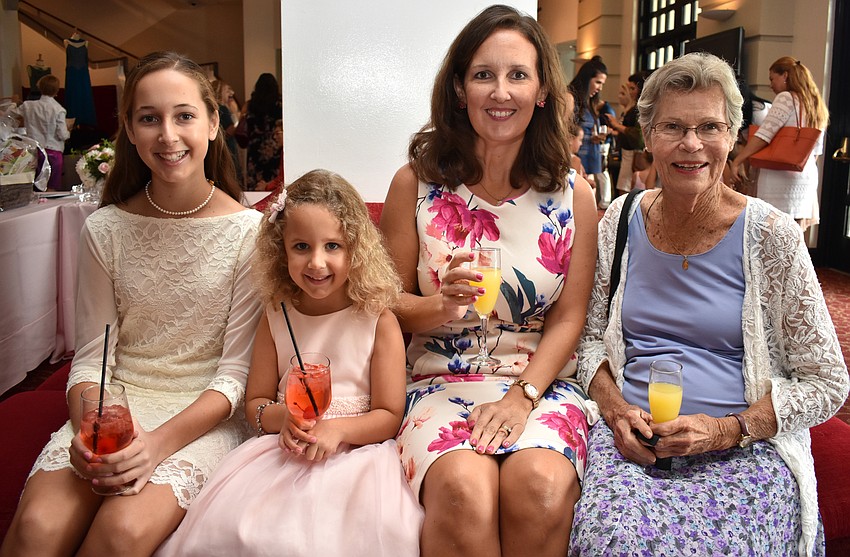 Natalie, Meredith and Elizabeth Zarycki with Patricia Wermuth