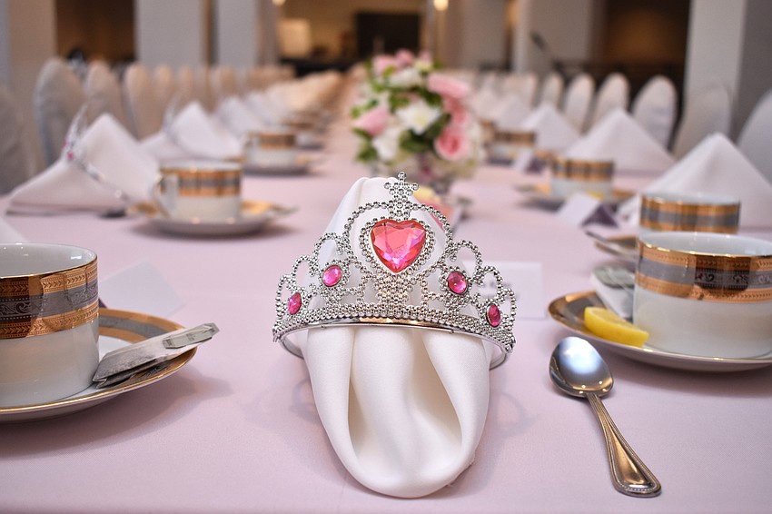 Every child's table setting was adorned with a crown at Tea and Tutus on Oct. 7 at the FSU Center for the Performing Arts.
