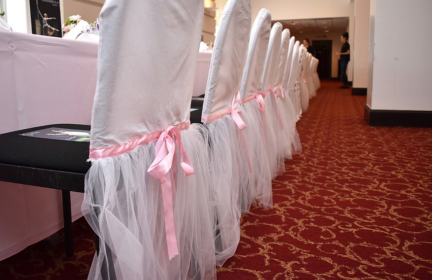 The chairs were adorned with ribbons and tulle to resemble tutus at Tea and Tutus on Oct. 7 at the FSU Center for the Performing Arts.