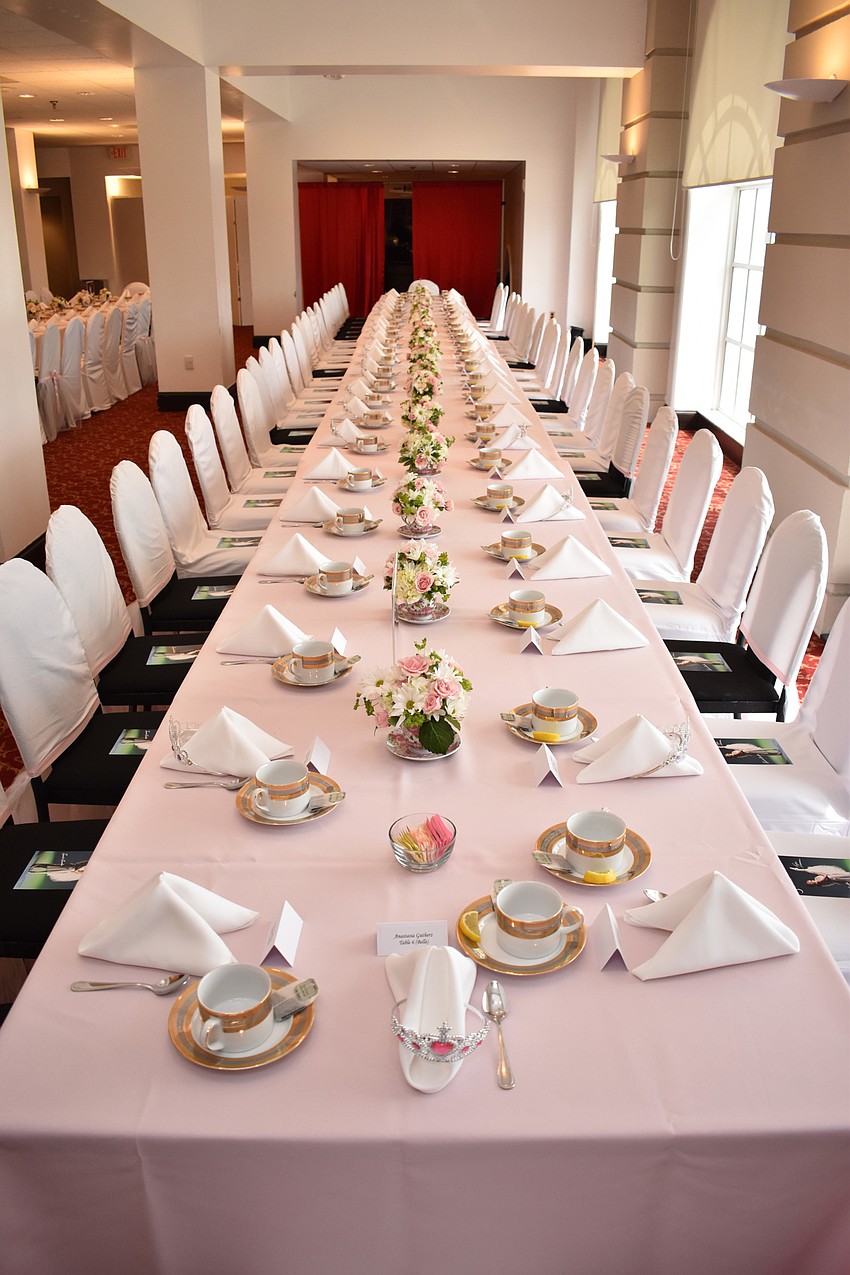 Guests sat at ornately decorated tables at Tea and Tutus on Oct. 7 at the FSU Center for the Performing Arts.