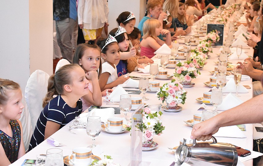 Guests donned tiaras during tea time at Tea and Tutus on Oct. 7 at the FSU Center for the Performing Arts.