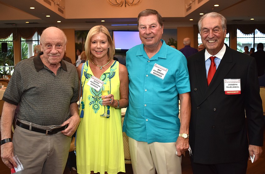 Burt Rosenfield, Kathy Pendleton, Ray Rajewski and Republican Club of Longboat Key President Joe McElmeel