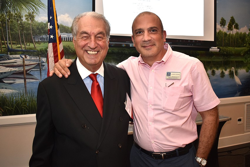 Republican Club of Longboat Key President Joe McElmeel and Paul DeFelice