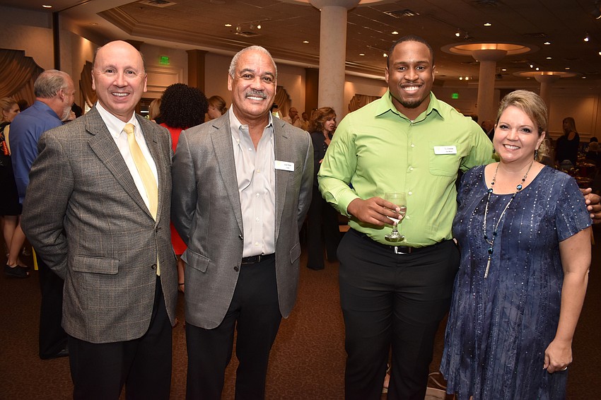 Mark Pritchett, Visible Men Academy Founder Louis Parker, T.J. Chitekwe and Veronica Brandon Miller